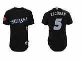 Toronto Blue Jays #5 Escobar Black Jerseys,baseball caps,new era cap wholesale,wholesale hats