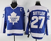 Toronto Maple Leafs #27 Darryl Sittler Blue With White Throwback CCM Jerseys,baseball caps,new era cap wholesale,wholesale hats