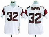 USC Trojans #32 O.J Simpson White NCAA Jerseys,baseball caps,new era cap wholesale,wholesale hats