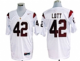 USC Trojans #42 Lott White NCAA Jerseys,baseball caps,new era cap wholesale,wholesale hats