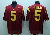 USC Trojans #5 Bush Red NCAA Jerseys,baseball caps,new era cap wholesale,wholesale hats
