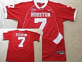 University of Houston #7 Case Keenum Red NCAA Jerseys