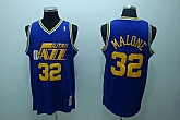 Utah Jazz #32 KARL MALONE blue throwback Jerseys,baseball caps,new era cap wholesale,wholesale hats