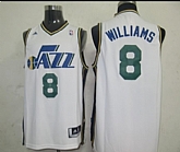 Utah Jazz #8 WILLIAMS White Swingman Jerseys,baseball caps,new era cap wholesale,wholesale hats