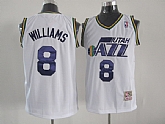 Utah Jazz #8 Williams white Jerseys,baseball caps,new era cap wholesale,wholesale hats