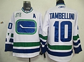 Vancouver Canucks #10 Tambellini White with 40th patch 3rd Jerseys,baseball caps,new era cap wholesale,wholesale hats