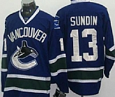 Vancouver Canucks #13 Sundin blue Jerseys,baseball caps,new era cap wholesale,wholesale hats