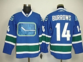 Vancouver Canucks #14 Burrows blue 3rd jesey,baseball caps,new era cap wholesale,wholesale hats