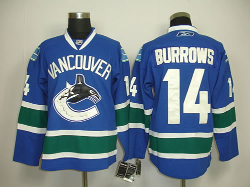 Vancouver Canucks #14 Burrows blue jesey.