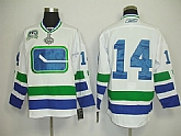 Vancouver Canucks #14 Burrows white with 40th 3rd Jerseys,baseball caps,new era cap wholesale,wholesale hats