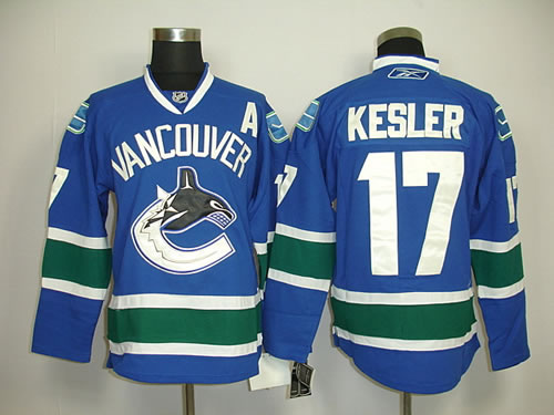 Vancouver Canucks #17 Kesler blue Jerseys