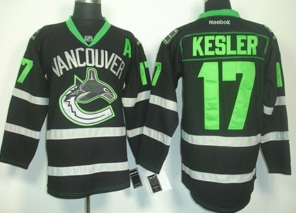 Vancouver Canucks #17 Ryan Kesler 2012 Black Ice Jerseys
