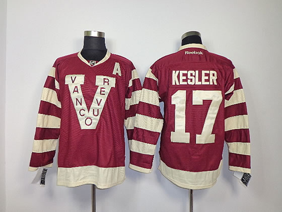 Vancouver Canucks #17 Ryan Kesler 2013 Red Jerseys