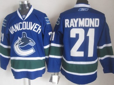 Vancouver Canucks #21 Raymond Blue Jerseys