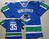 Vancouver Canucks #35 Cory Schneider Blue Jerseys,baseball caps,new era cap wholesale,wholesale hats