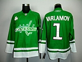 Washington Capitals #1 Varlamov Green Jerseys,baseball caps,new era cap wholesale,wholesale hats