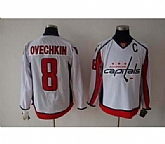 Washington Capitals #8 A.Ovechkin white Jerseys,baseball caps,new era cap wholesale,wholesale hats