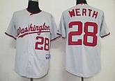 Washington Nationals #28 Werth Grey Jerseys,baseball caps,new era cap wholesale,wholesale hats