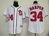 Washington Nationals #34 Harper White Jerseys,baseball caps,new era cap wholesale,wholesale hats