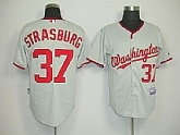 Washington Nationals #37 Strasburg cream Jerseys,baseball caps,new era cap wholesale,wholesale hats