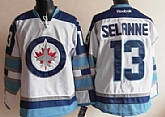 Winnipeg Jets #13 Teemu Selanne 2012 White Jerseys,baseball caps,new era cap wholesale,wholesale hats