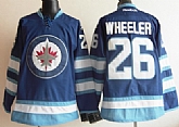 Winnipeg Jets #26 Blake Wheeler 2012 Replica Blue Jerseys,baseball caps,new era cap wholesale,wholesale hats