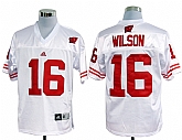 Wisconsin Badgers #16 Russell Wilson White NCAA Jerseys,baseball caps,new era cap wholesale,wholesale hats