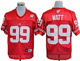 Wisconsin Badgers #99 J.J Watt Red NCAA Jerseys,baseball caps,new era cap wholesale,wholesale hats