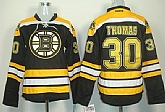 Women's Boston Bruins #30 Tim Thomas Black Jerseys,baseball caps,new era cap wholesale,wholesale hats