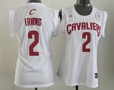 Women's Cleveland Cavaliers #2 Kyrie Irving Revolution 30 Swingman White Jerseys,baseball caps,new era cap wholesale,wholesale hats