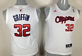 Women's Los Angeles Clippers #32 Blake Griffin Revolution 30 Swingman White Jerseys