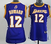 Women's Los Angeles Lakers #12 Dwight Howard Revolution 30 Swingman Purple Jerseys,baseball caps,new era cap wholesale,wholesale hats