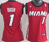 Women's Miami Heat #1 Chris Bosh Revolution 30 Swingman Red Jerseys,baseball caps,new era cap wholesale,wholesale hats