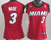 Women's Miami Heat #3 Dwyane Wade Revolution 30 Swingman Red Jerseys,baseball caps,new era cap wholesale,wholesale hats