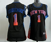 Women's New York Knicks #1 Amare Stoudemire Revolution 30 Swingman Vibe Black Fashion Jerseys,baseball caps,new era cap wholesale,wholesale hats