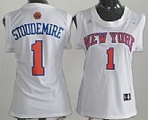 Women's New York Knicks #1 Amare Stoudemire Revolution 30 Swingman White Jerseys,baseball caps,new era cap wholesale,wholesale hats