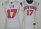 Women's New York Knicks #17 Jeremy Lin Revolution 30 Swingman White Jerseys,baseball caps,new era cap wholesale,wholesale hats
