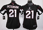 Women's Nike Arizona Cardinals #21 Patrick Peterson Black Game Team Jerseys,baseball caps,new era cap wholesale,wholesale hats