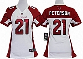 Women's Nike Arizona Cardinals #21 Patrick Peterson White Game Team Jerseys,baseball caps,new era cap wholesale,wholesale hats