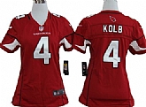 Women's Nike Arizona Cardinals #4 Kevin Kolb Red Game Team Jerseys,baseball caps,new era cap wholesale,wholesale hats