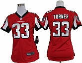 Women's Nike Atlanta Falcons #33 Michael Turner Red Game Team Jerseys,baseball caps,new era cap wholesale,wholesale hats