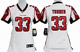 Women's Nike Atlanta Falcons #33 Michael Turner White Game Team Jerseys,baseball caps,new era cap wholesale,wholesale hats