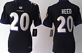 Women's Nike Baltimore Ravens #20 Ed Reed Black Game Jerseys,baseball caps,new era cap wholesale,wholesale hats