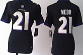 Women's Nike Baltimore Ravens #21 Lardarius Webb Black Game Jerseys,baseball caps,new era cap wholesale,wholesale hats