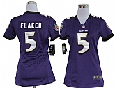 Women's Nike Baltimore Ravens #5 Joe Flacco Purple Team Jerseys,baseball caps,new era cap wholesale,wholesale hats