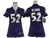 Women's Nike Baltimore Ravens #52 Ray Lewis Purple Team Jerseys,baseball caps,new era cap wholesale,wholesale hats