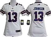 Women's Nike Buffalo Bills #13 Steve Johnson White Game Team Jerseys,baseball caps,new era cap wholesale,wholesale hats