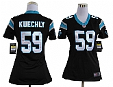Women's Nike Carolina Panthers #59 Luke Kuechly Black Team Jerseys,baseball caps,new era cap wholesale,wholesale hats