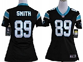 Women's Nike Carolina Panthers #89 Steve Smith Black Game Team Jerseys,baseball caps,new era cap wholesale,wholesale hats