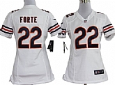 Women's Nike Chicago Bears #22 Matt Forte White Game Team Jerseys,baseball caps,new era cap wholesale,wholesale hats